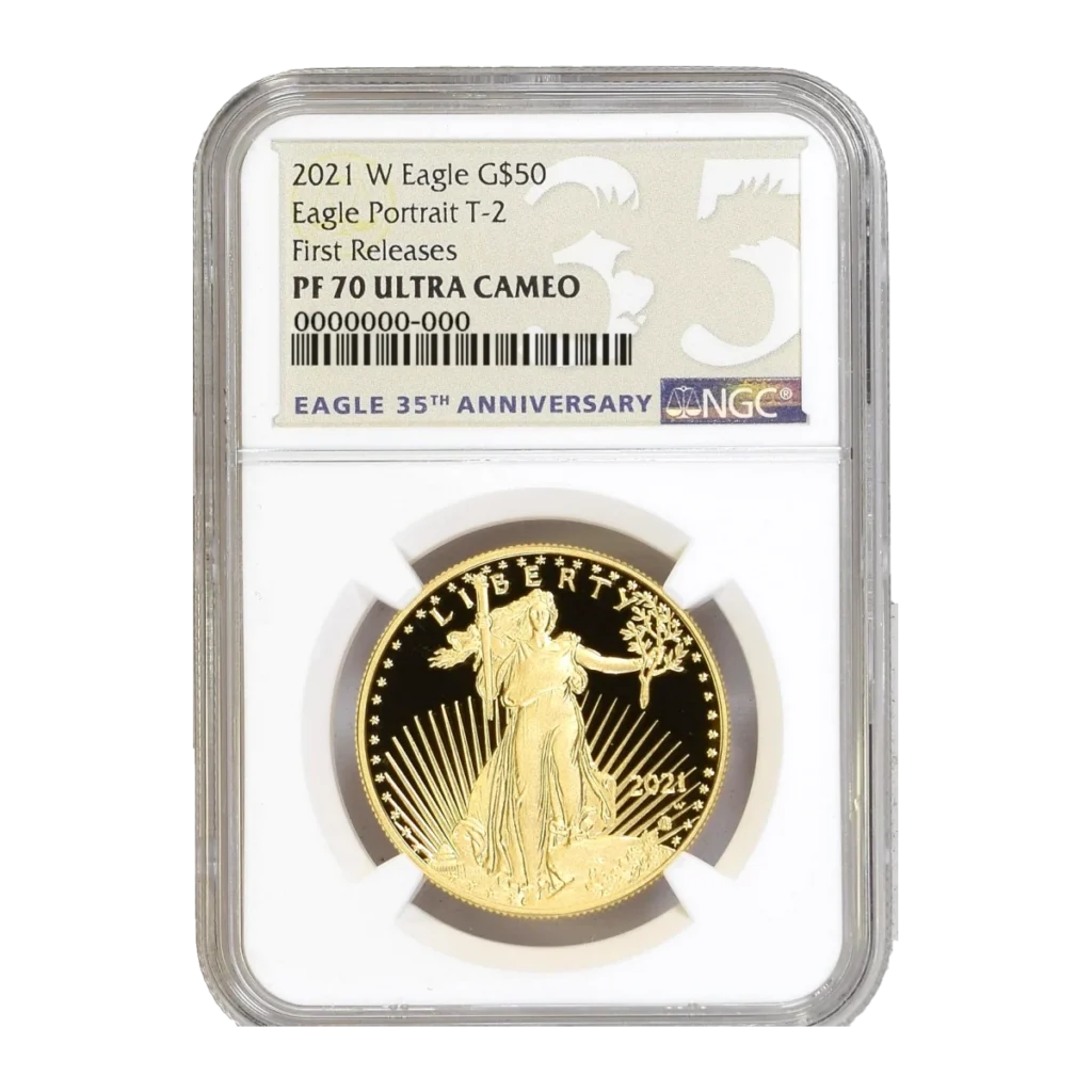 2021 American Eagle One Ounce Gold Proof Coin (Type 2) — Proof 70 — representative image