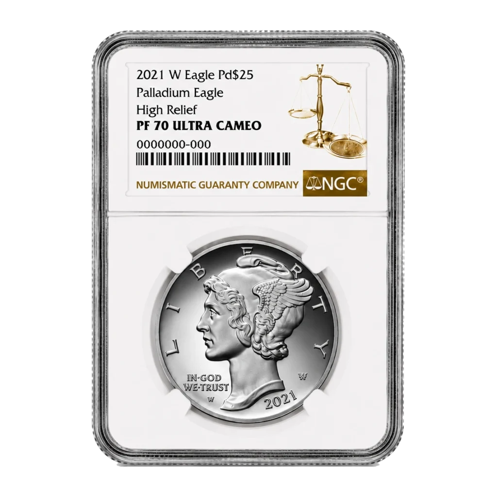 2021 American Eagle One Ounce Palladium Proof Coin — Proof 70 — representative image