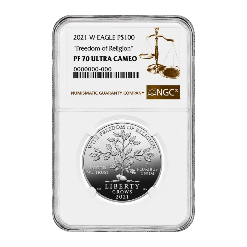 2021 American Eagle One Ounce Platinum Proof Coin — Proof 70 — representative image