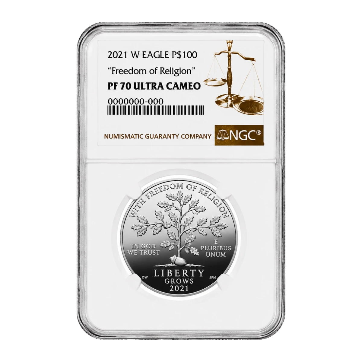 2021 American Eagle One Ounce Platinum Proof Coin — Proof 70 — representative image