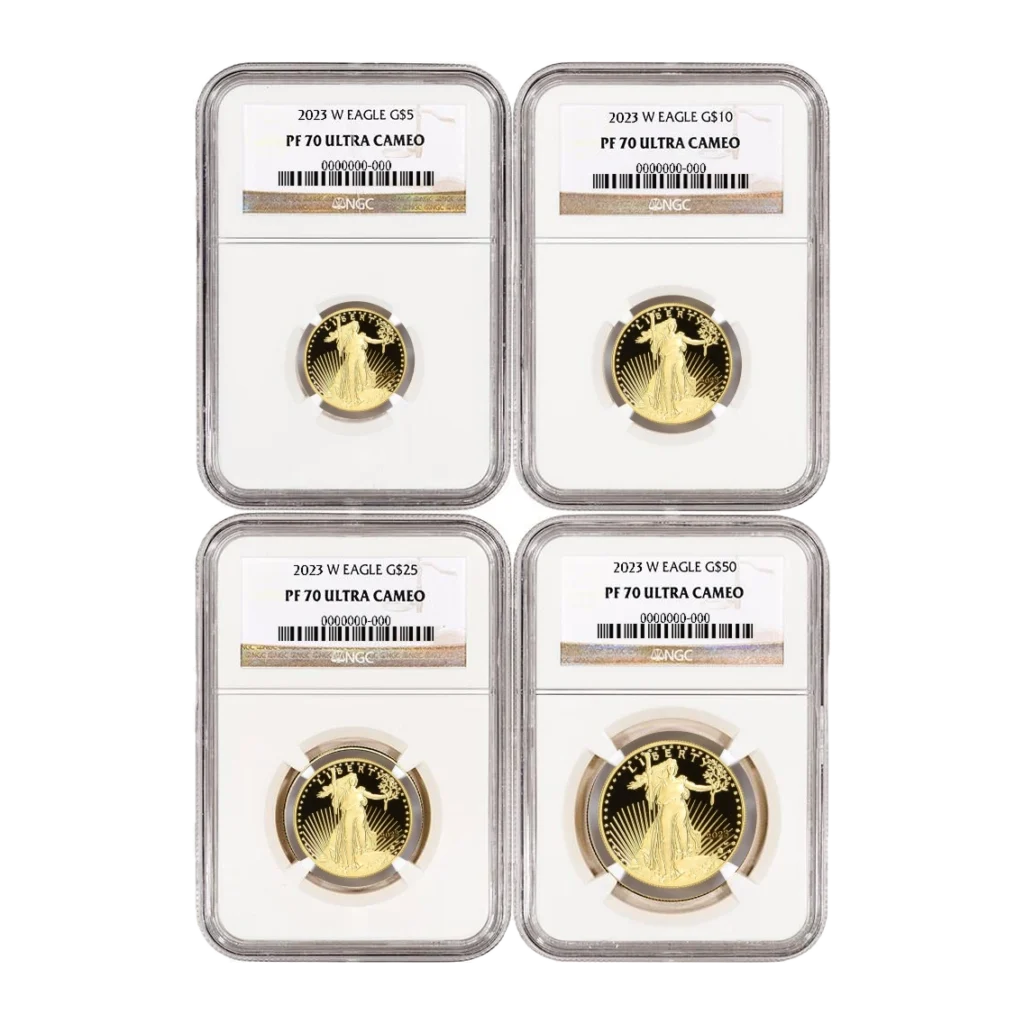 2023 American Eagle Gold Proof Four-Coin Set — Proof 70 — representative image