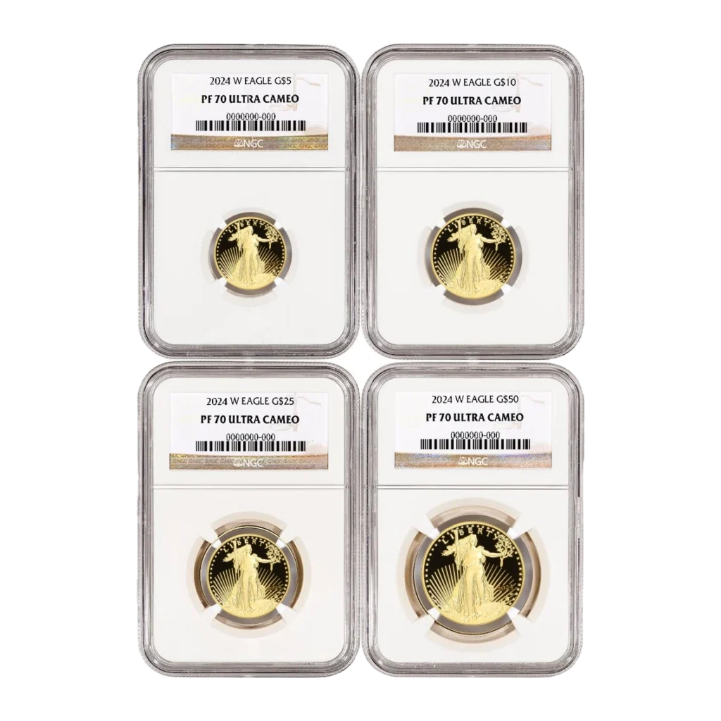 2024 American Eagle Gold Proof Four-Coin Set — Proof 70 — representative image
