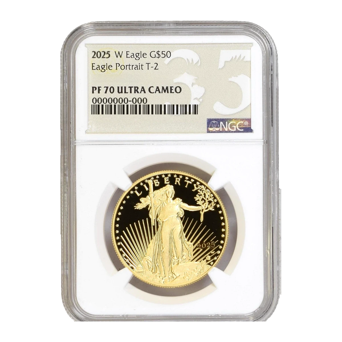 2025 American Eagle One Ounce Gold Proof Coin — Proof 70 — representative image