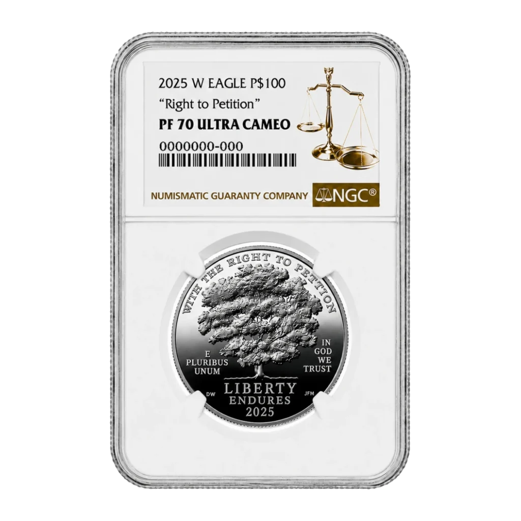 2025 American Eagle One Ounce Platinum Proof Coin — Proof 70 — representative image