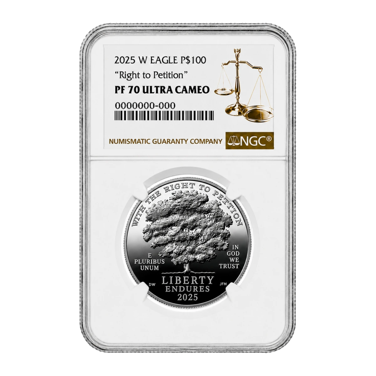 2025 American Eagle One Ounce Platinum Proof Coin — Proof 70 — representative image