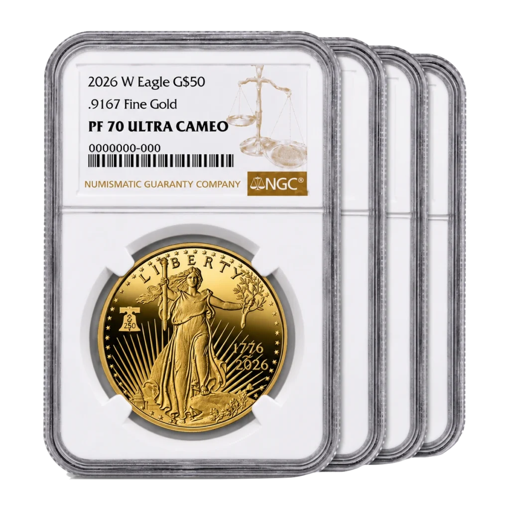 2026 American Eagle Gold Proof Four-Coin Set — Proof 70 — representative image
